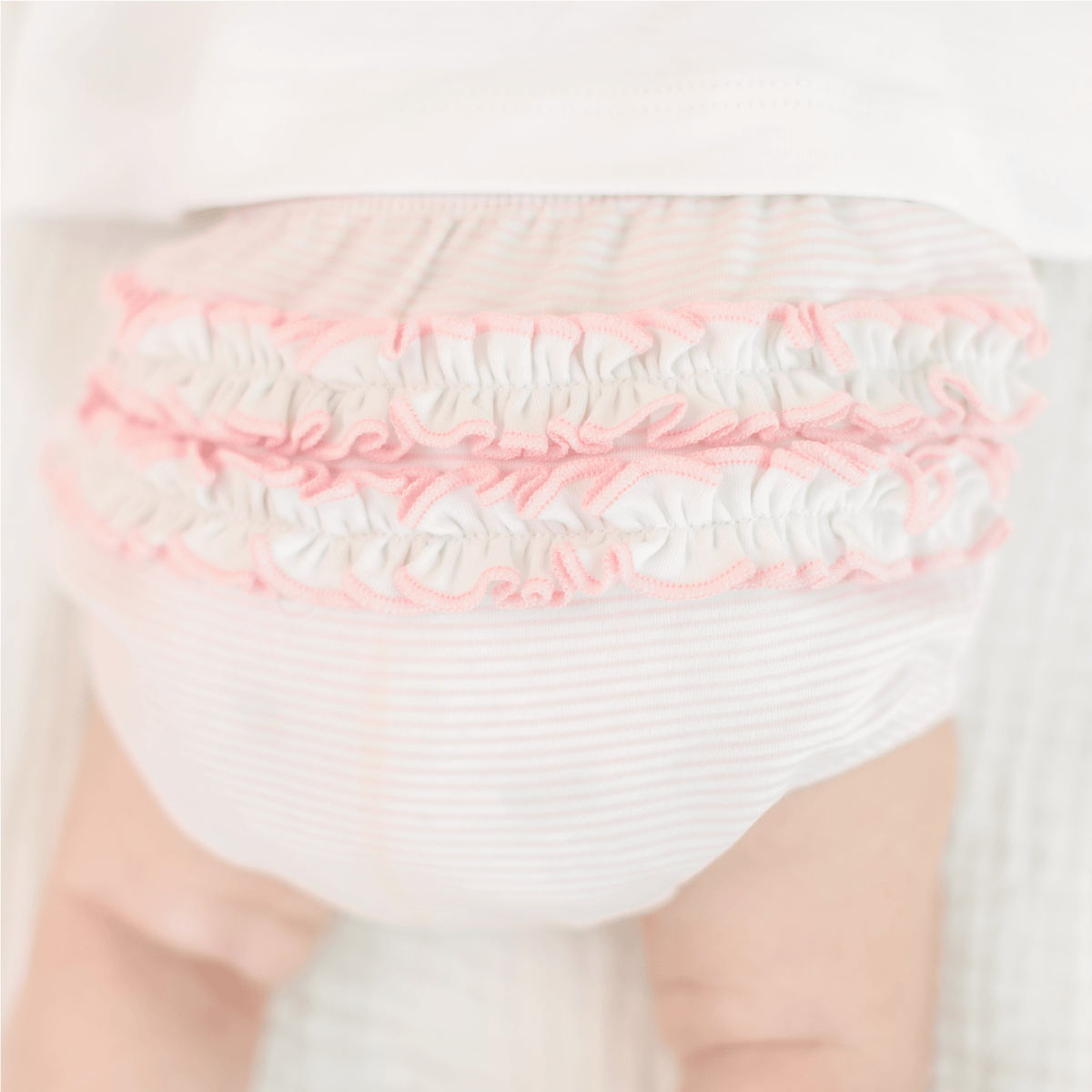 Touchdown Cutie Embroidered Ruffle Diaper Cover Set - Pink - Magnolia BabyDiaper Cover