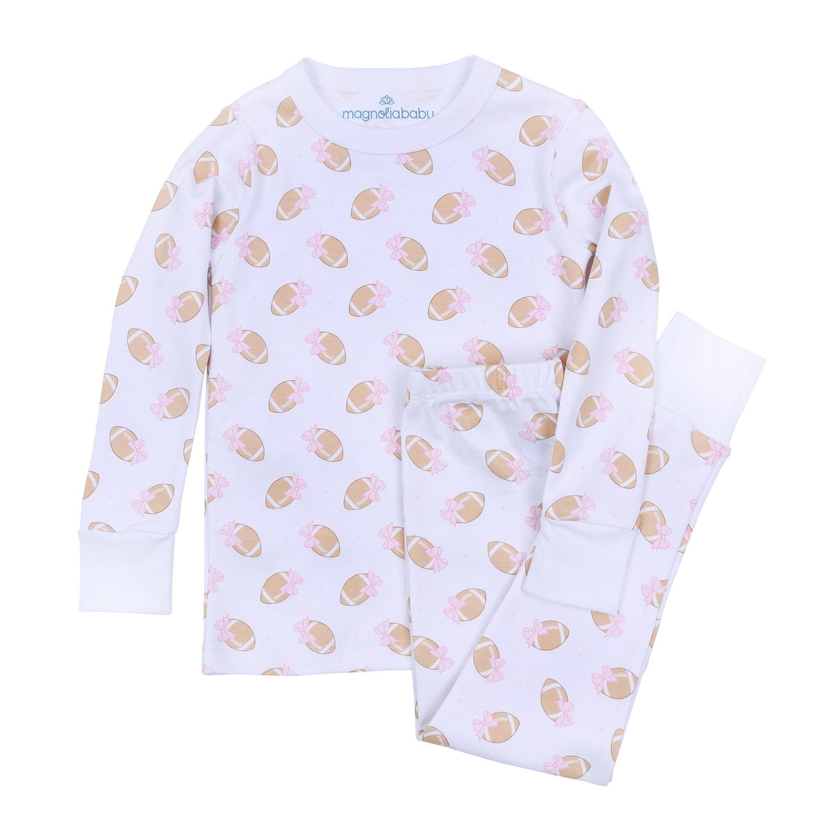 Touchdown Cutie Long Pajamas - Pink - Magnolia BabyLong Pajamas
