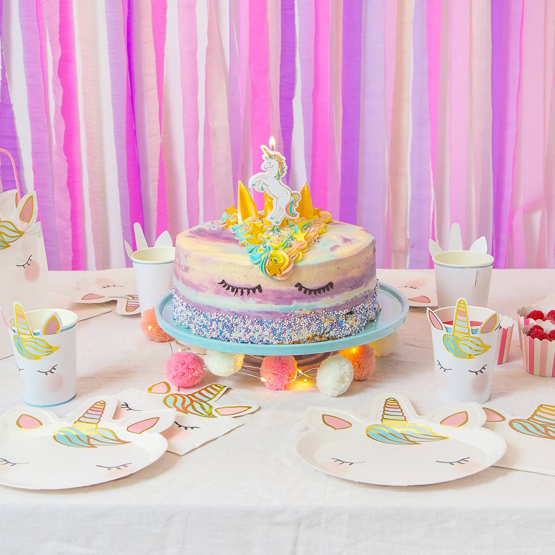 Unicorn Birthday Party Napkins - 12 Pack - Magnolia BabyParty Supplies