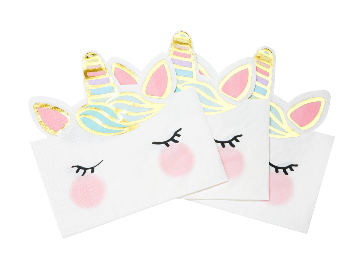 Unicorn Birthday Party Napkins - 12 Pack - Magnolia BabyParty Supplies