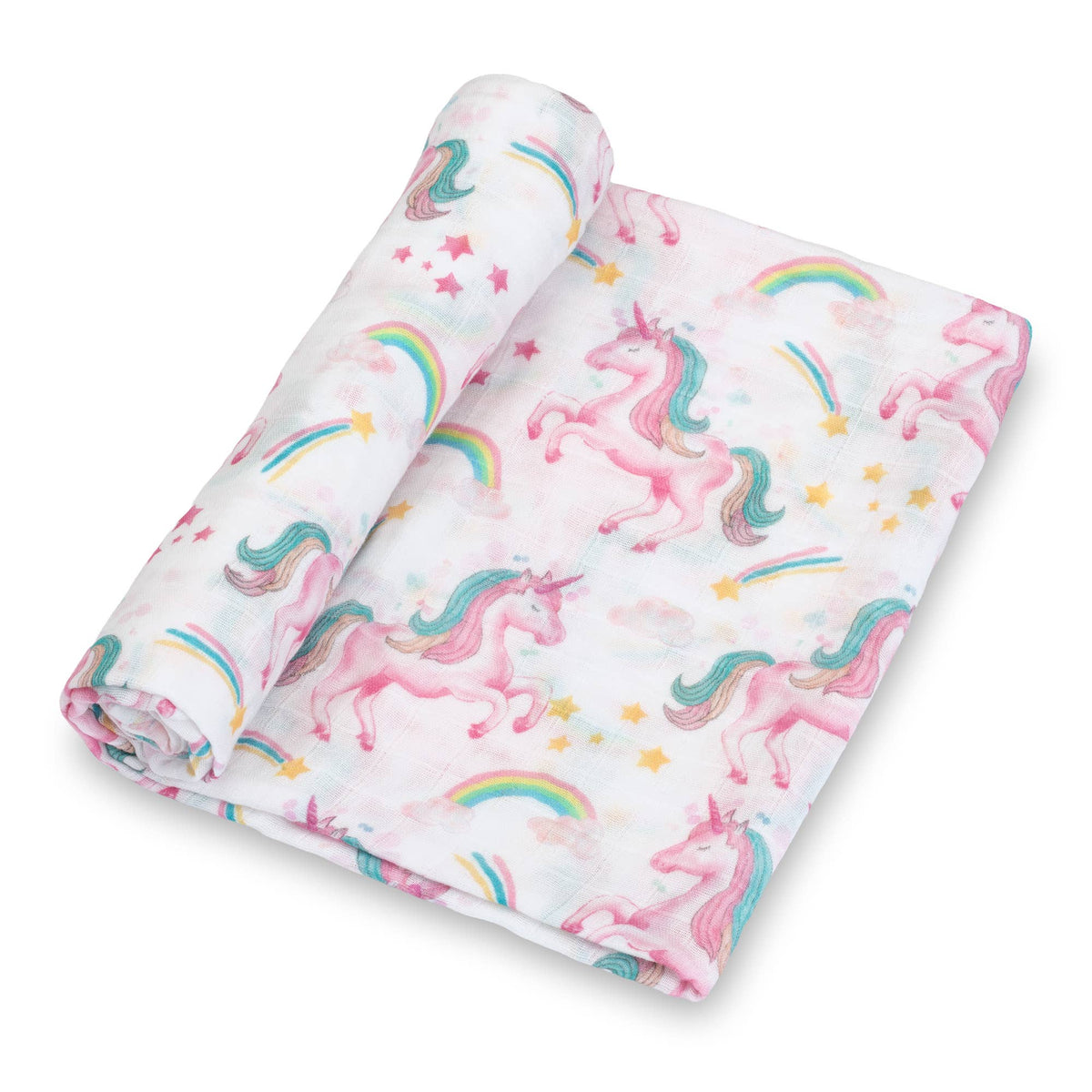 Unicorn Crew Muslin Swaddle Blanket - Magnolia BabySwaddle Blanket