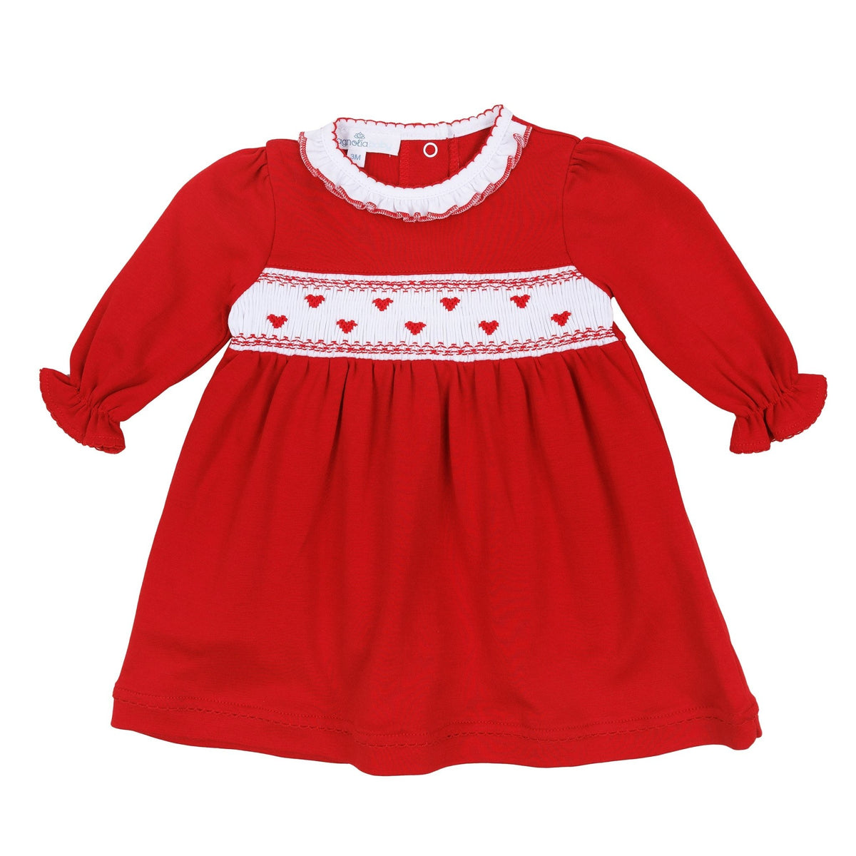 Magnolia Baby_Valentina's Hearts Smocked Long Sleeve Dress_1