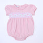 Valentine's Classics Smocked Short Sleeve Bubble - Magnolia BabyBubble