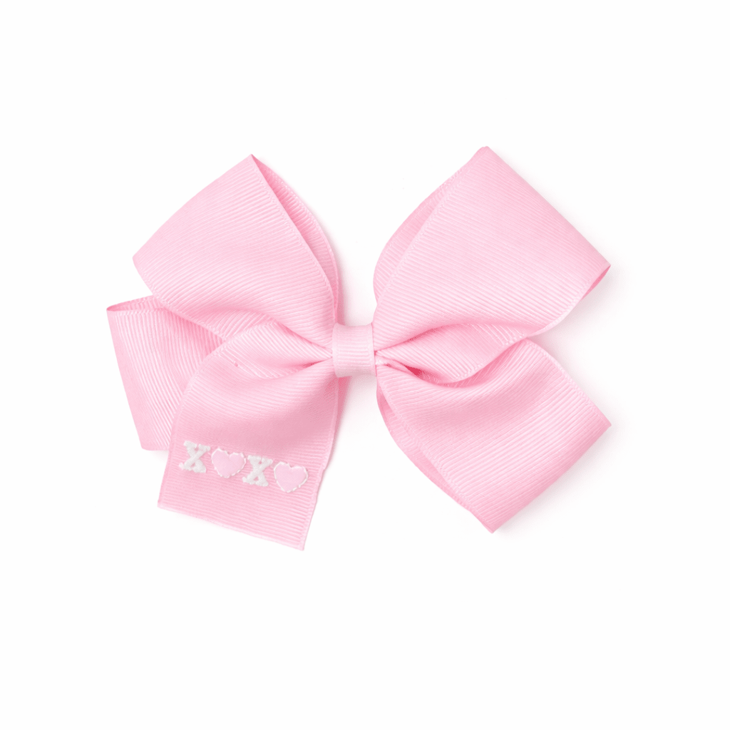 Valentine's Day XOXO Hair Bow (Pink, Hot Pink) - Magnolia BabyBow