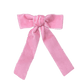 Velvet Long - Tailed Bow Barrette - Pink - Magnolia BabyHair Clip