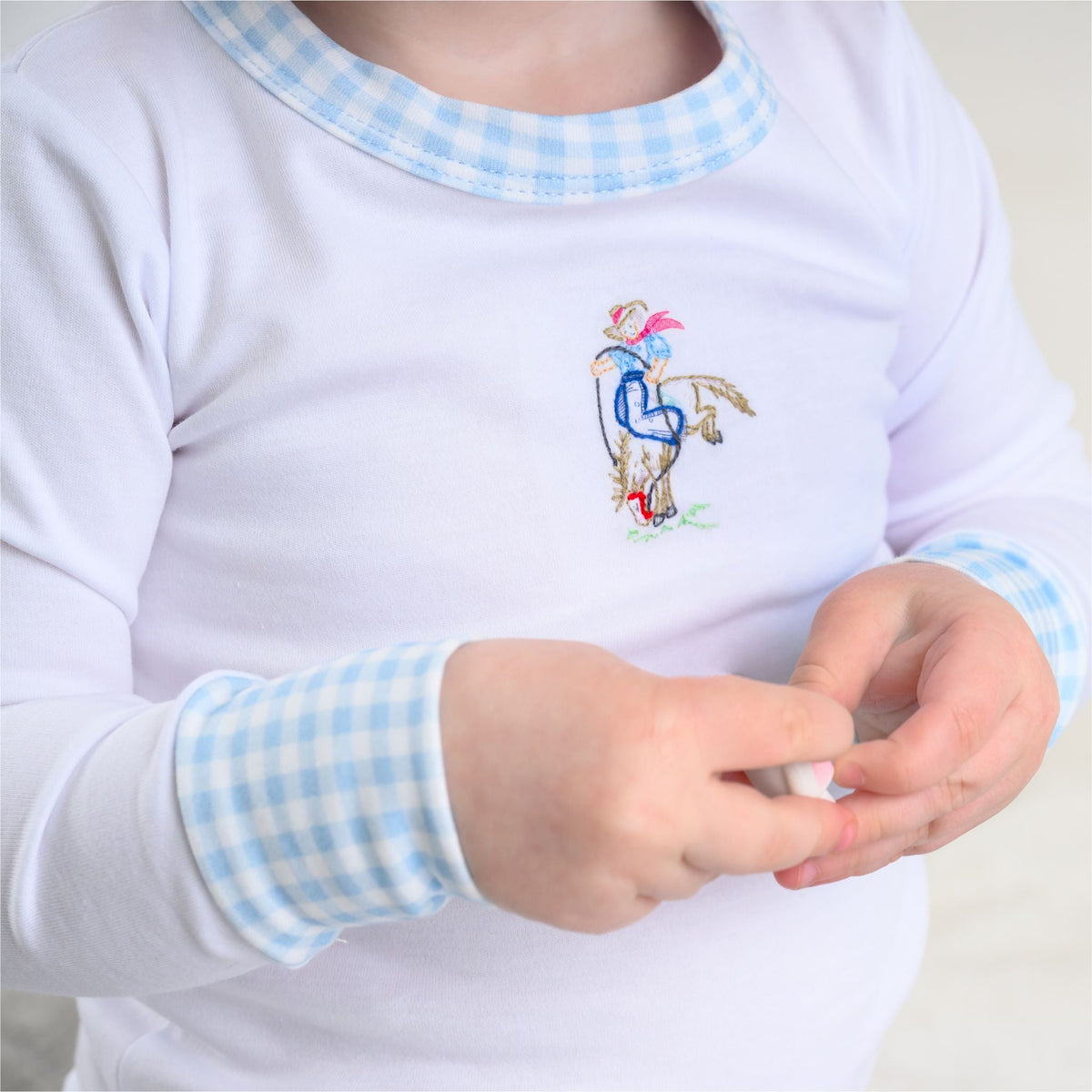 Vintage Cowboy Infant/Toddler Long Pajamas - Magnolia BabyLong Pajamas