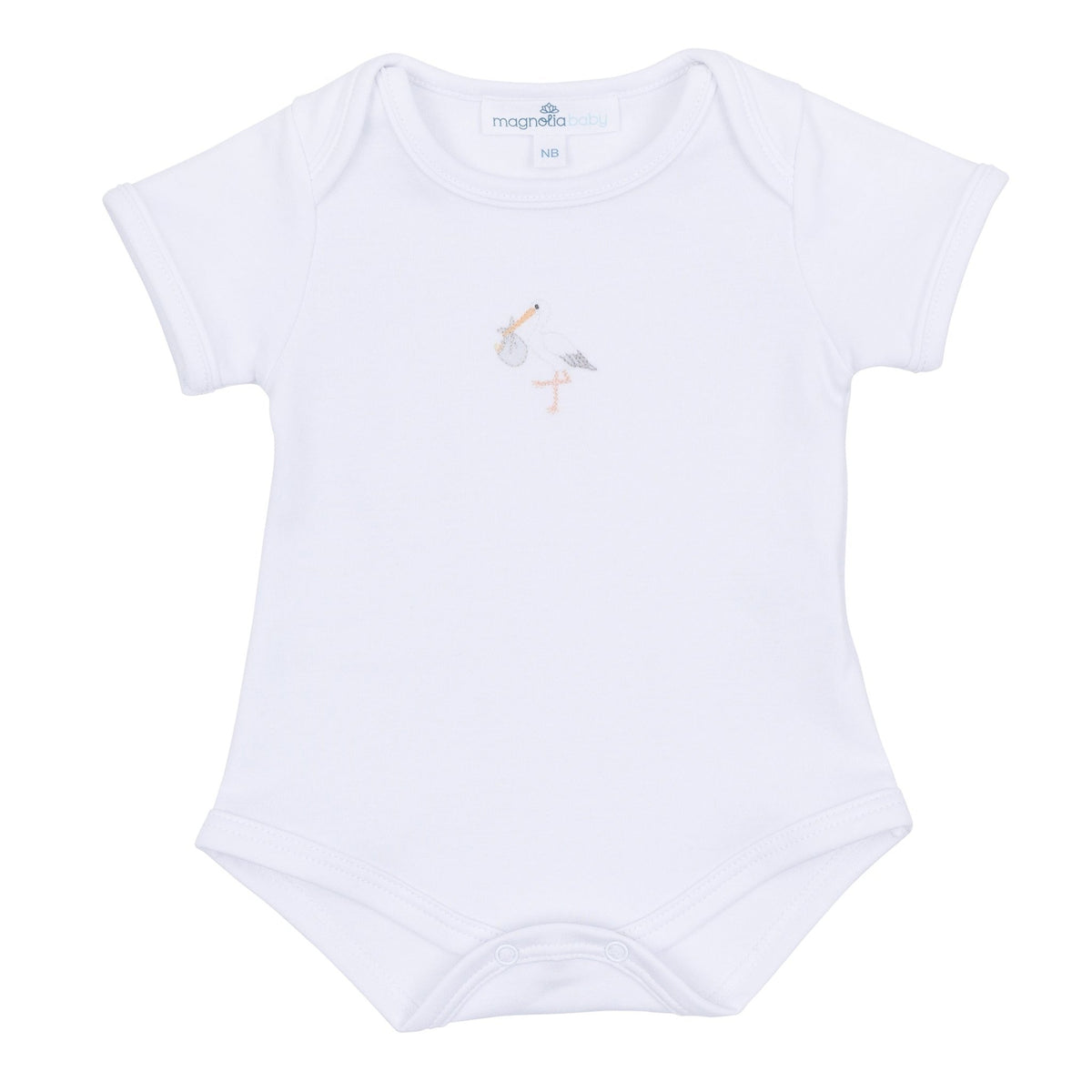 Vintage Stork Bodysuit - White - Magnolia BabyBodysuit