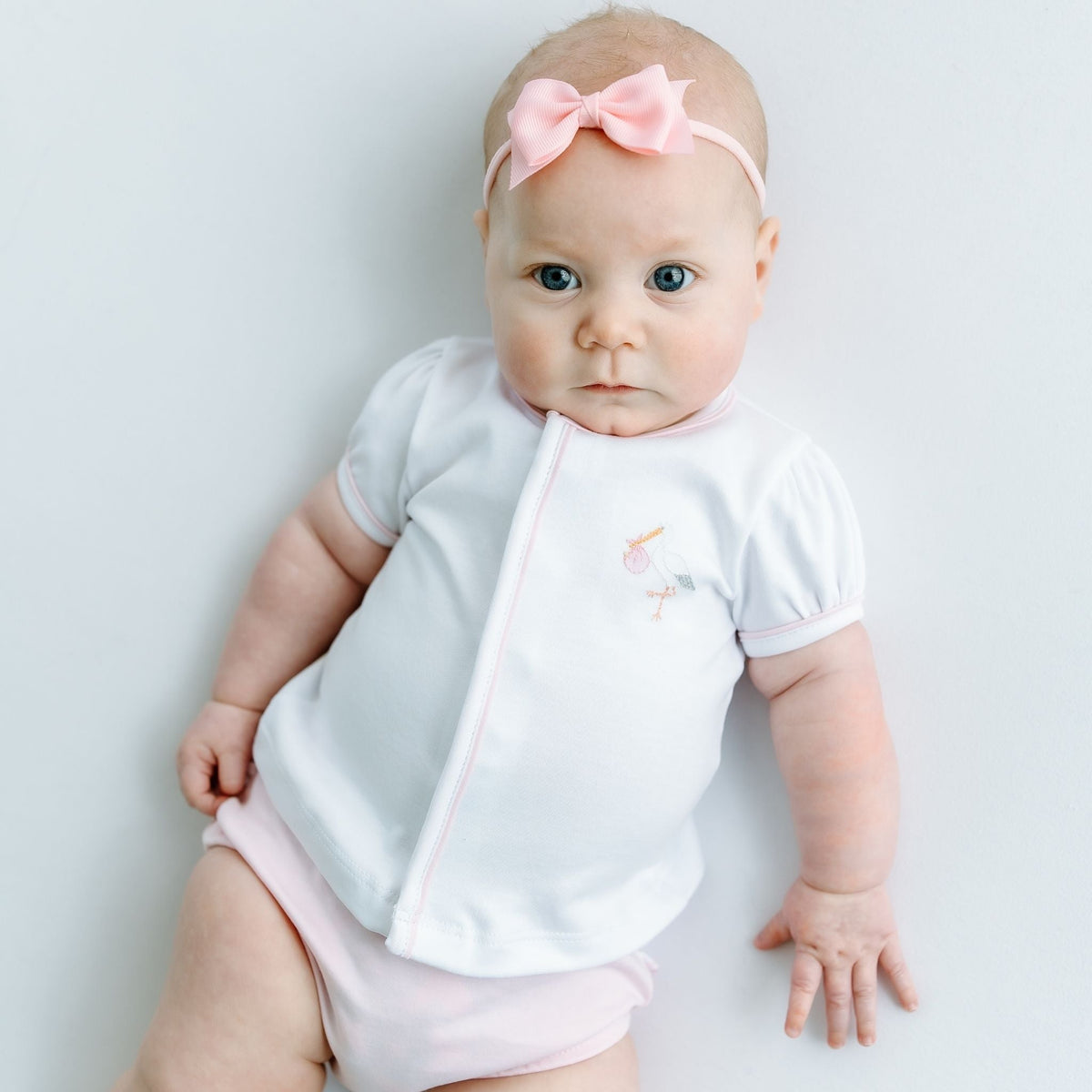 Vintage Stork Diaper Cover Set - Pink - Magnolia BabyDiaper Cover