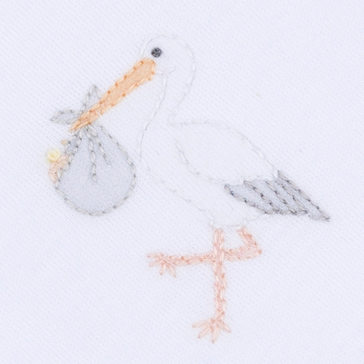 Vintage Stork Receiving Blanket - White - Magnolia BabyReceiving Blanket