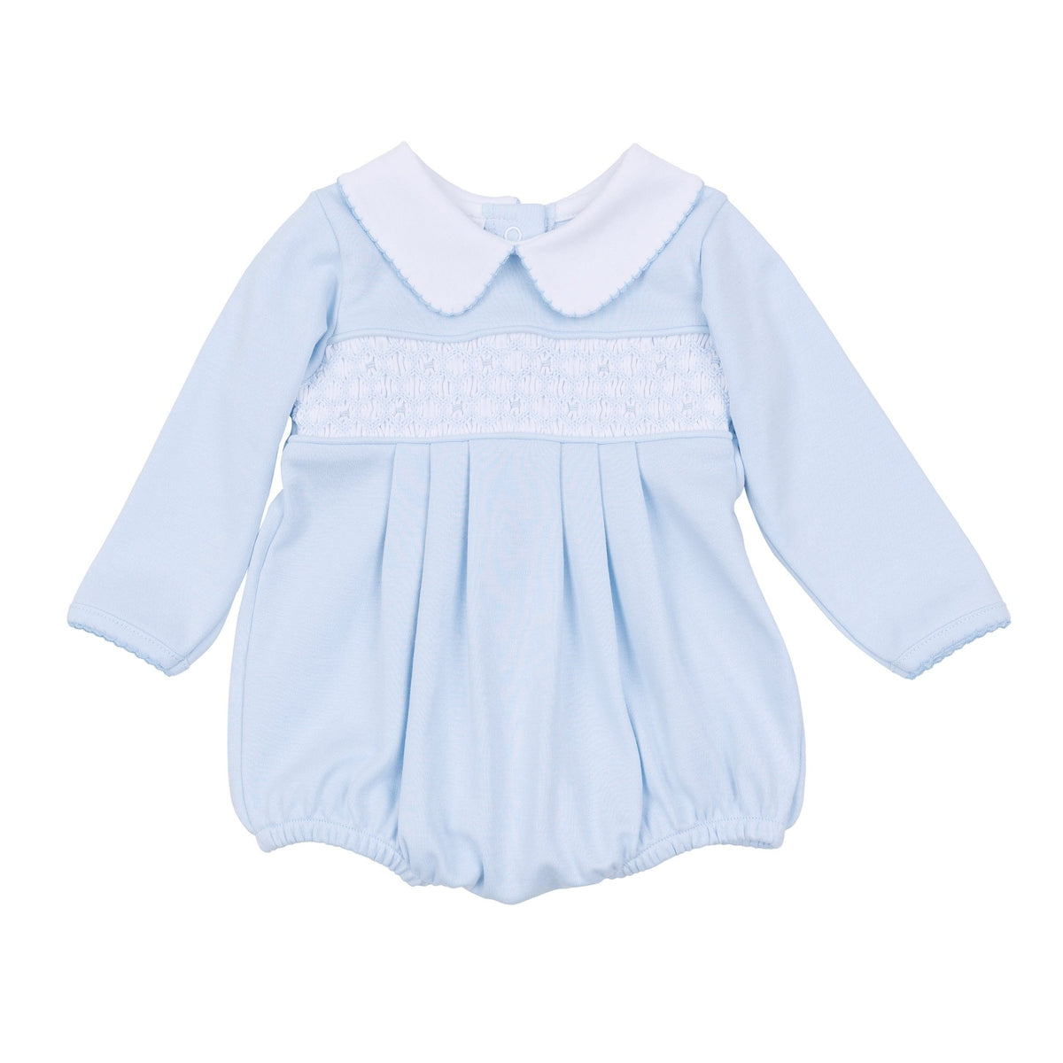 Walker's Classics Smocked Long Sleeve Bubble - Light Blue - Magnolia BabyBubble