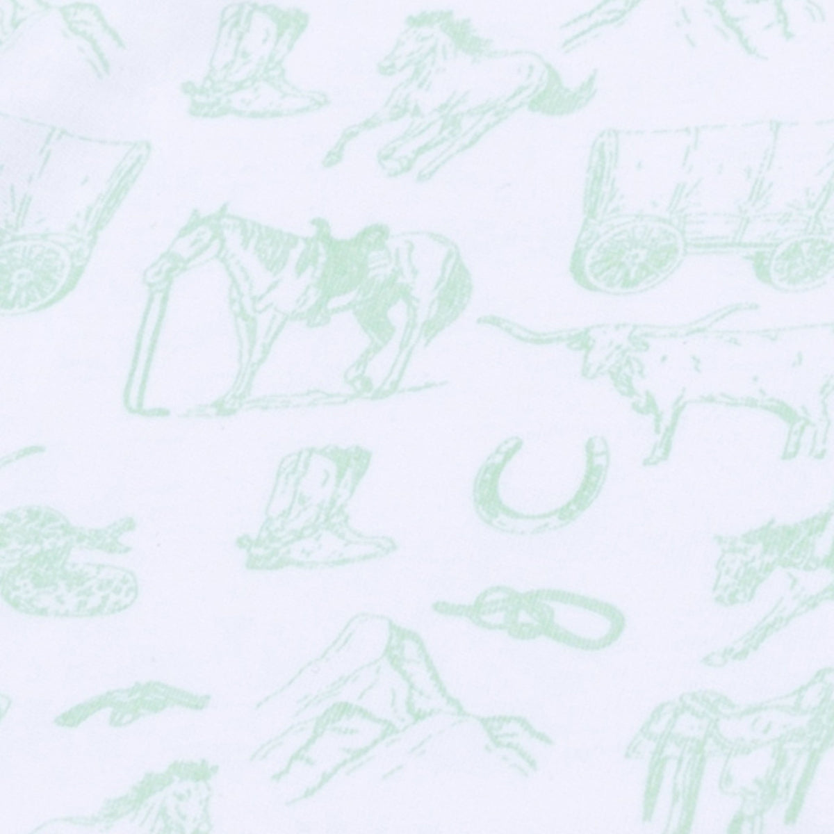 Wild West Toile Bubble - Celery - Magnolia BabyBubble