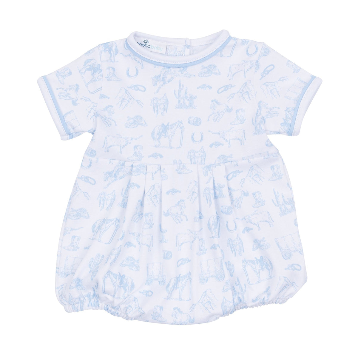 Wild West Toile Bubble - Light Blue - Magnolia BabyBubble