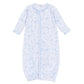 Wild West Toile Converter - Light Blue - Magnolia BabyConverter Gown