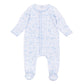 Wild West Toile Footie - Light Blue - Magnolia BabyFootie