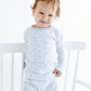 Wild West Toile Long Pajamas - Light Blue - Magnolia BabyLong Pajamas