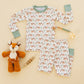 Luna and Arlo_Woodland Buck Long Pajamas_2