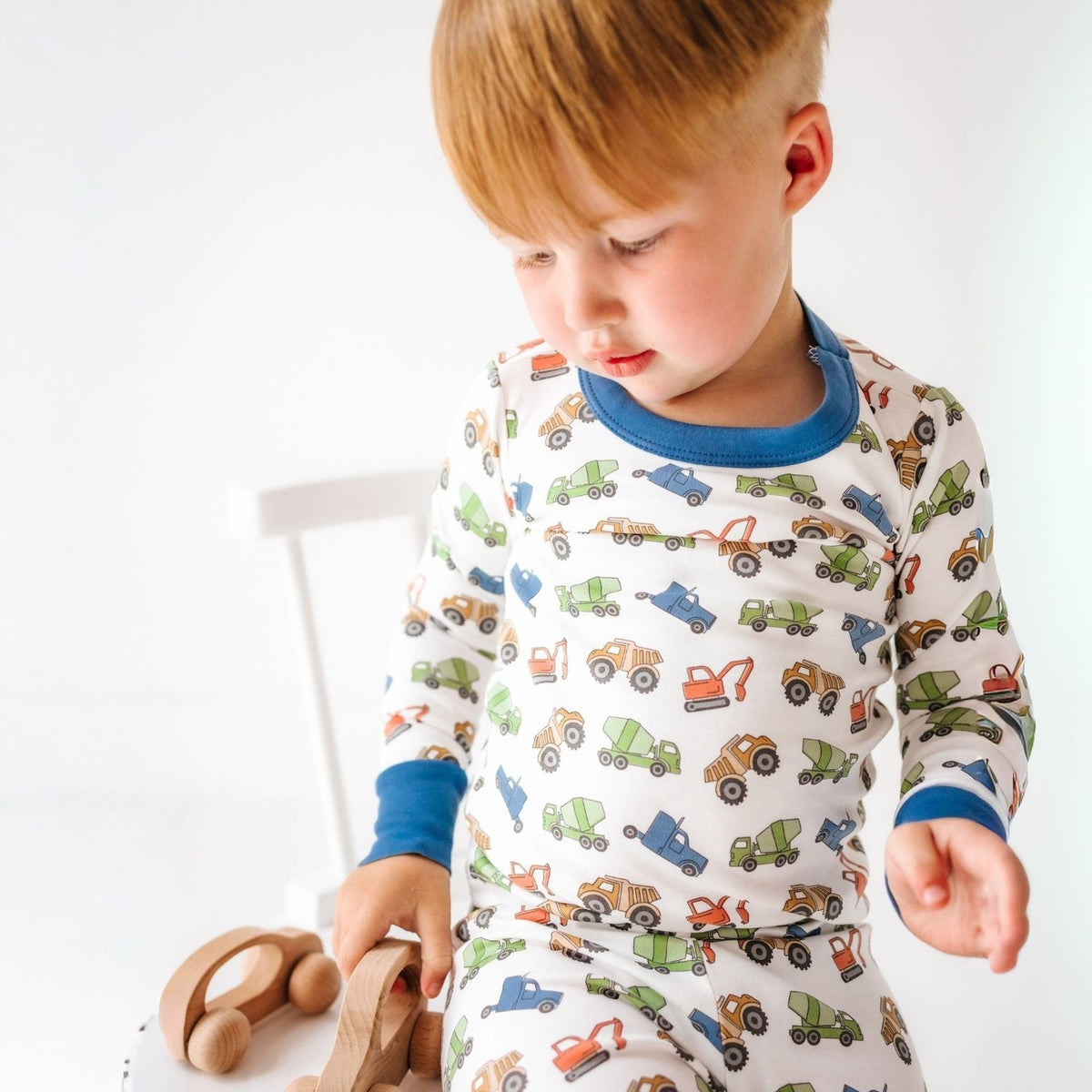Work Zone Long Pajamas - Magnolia BabyLong Pajamas
