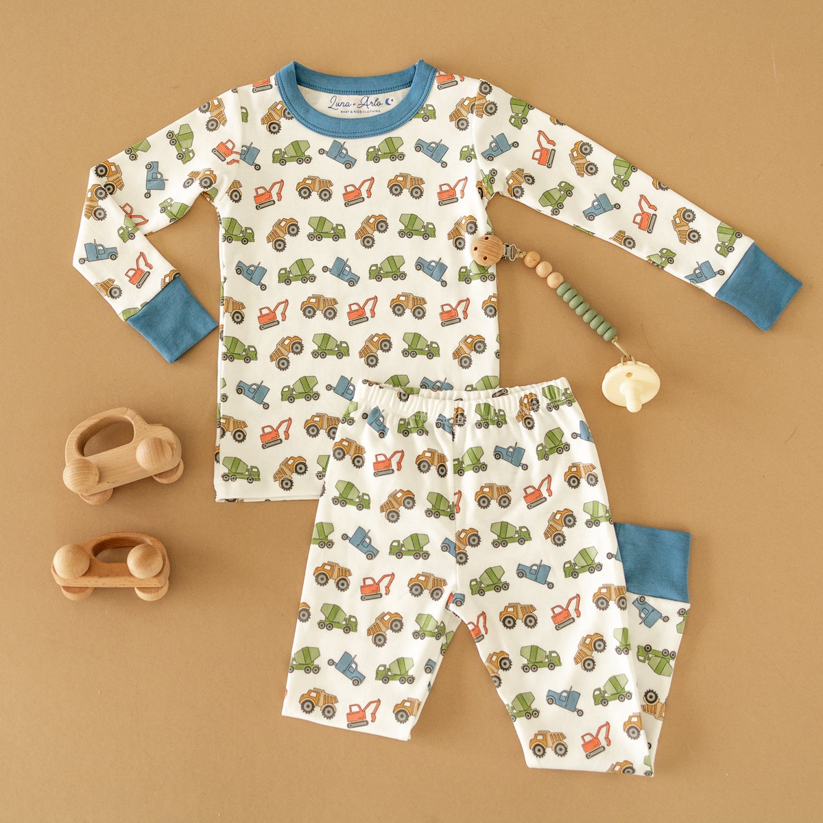 Work Zone Long Pajamas - Magnolia BabyLong Pajamas