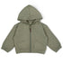 Zip Front Fleece Hooded Jacket - Olive - Magnolia BabyJacket