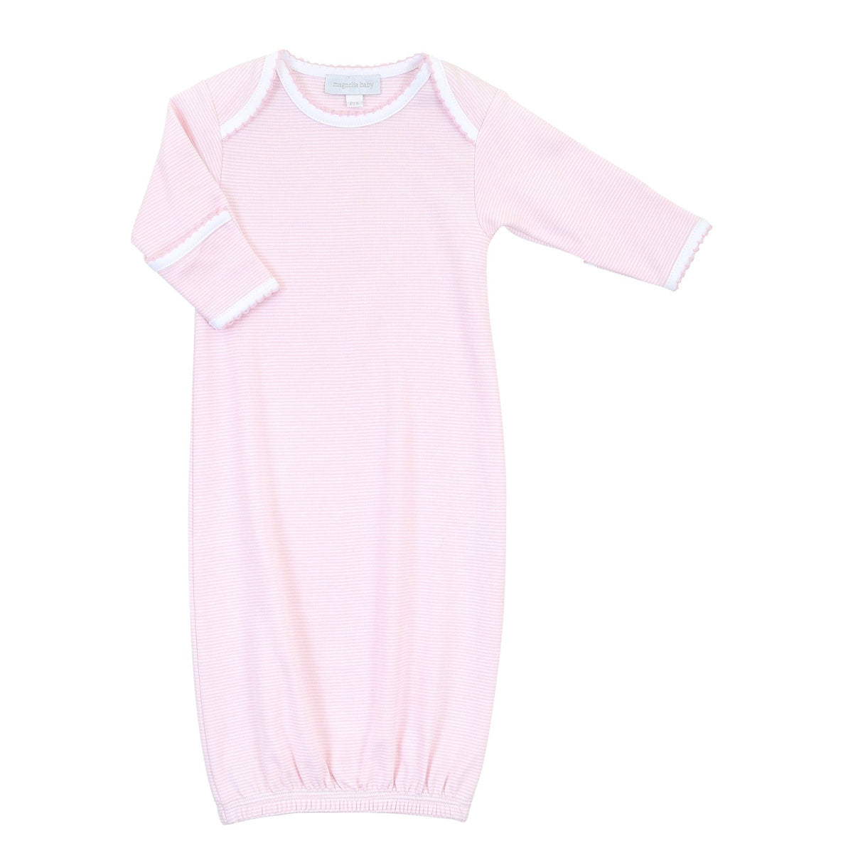 Mini Stripes Lap Gown Pink - Magnolia Baby Girl